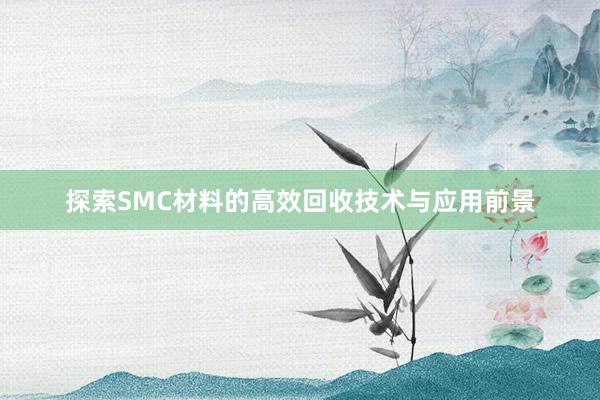 探索SMC材料的高效回收技术与应用前景